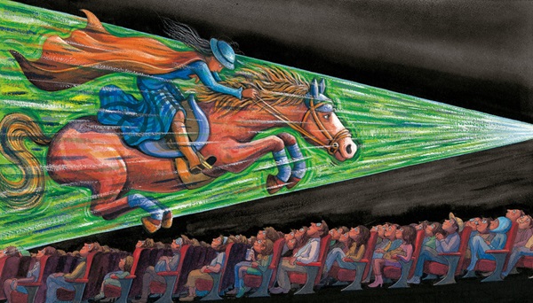 Ilustración de El arcoíris del tiempo