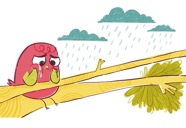 Ilustración de Pío, el polluelo dormilón