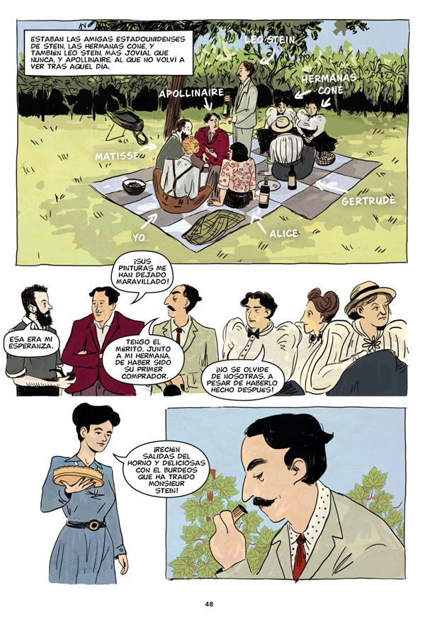 Ilustración de Gertrude Stein y la generación perdida