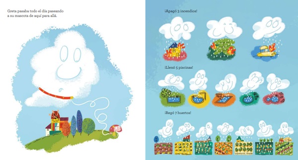 Ilustración de La nube de Greta