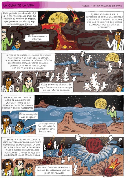 Ilustración de La evolución de la vida