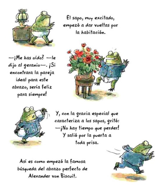 Ilustración de Alexander von Biscuit y la búsqueda del abrazo perfecto