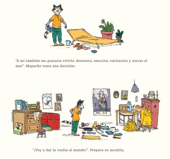 Ilustración de Un viaje por el mundo con amigos