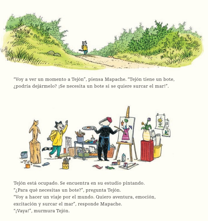 Ilustración de Un viaje por el mundo con amigos