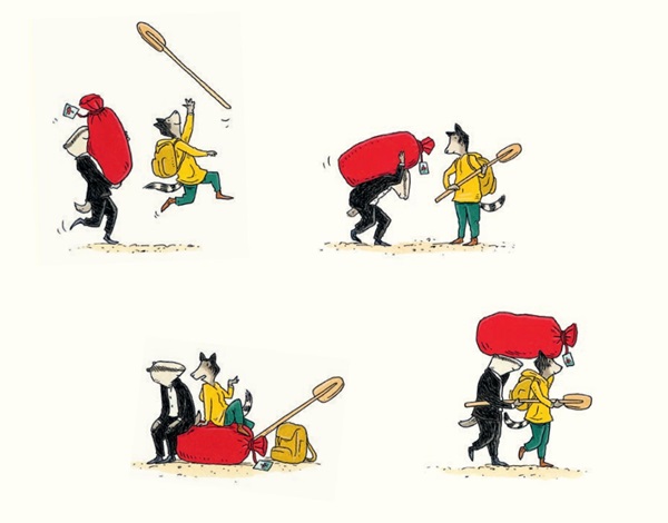 Ilustración de Un viaje por el mundo con amigos