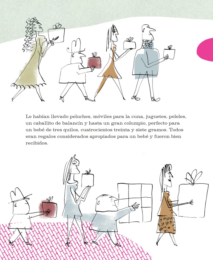 Ilustración de La maleta rosa