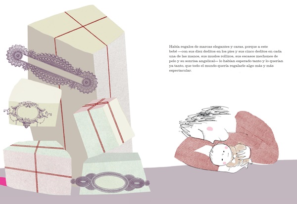 Ilustración de La maleta rosa
