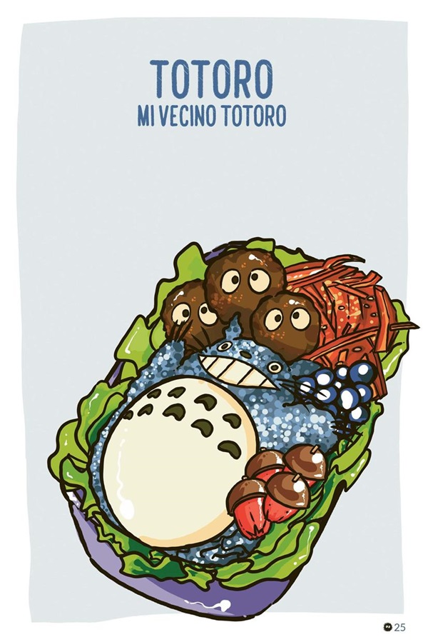 Ilustración de Los bentos de las películas del Studio Ghibli