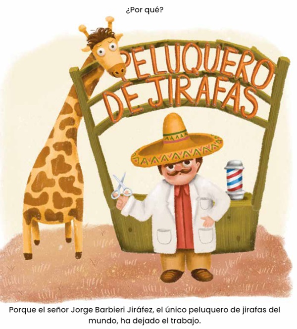 Ilustración de ¡SE BUSCA! PELUQUERO DE JIRAFAS