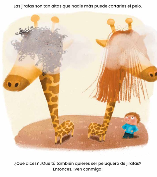 Ilustración de ¡SE BUSCA! PELUQUERO DE JIRAFAS