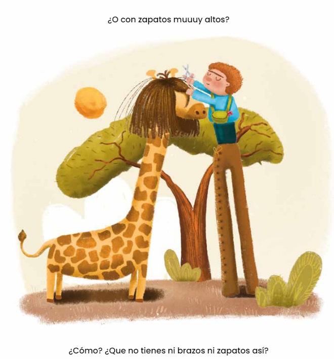 Ilustración de ¡SE BUSCA! PELUQUERO DE JIRAFAS
