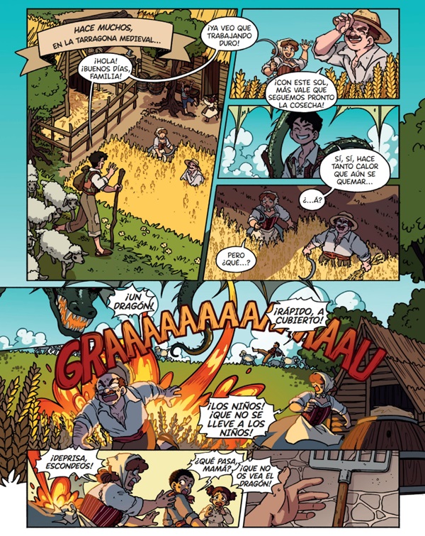 Ilustración de La princesa y el dragón