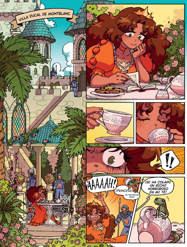 Ilustración de La princesa y el dragón