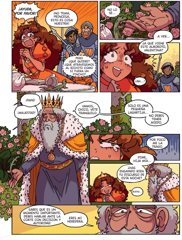 Ilustración de La princesa y el dragón