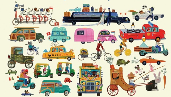 Ilustración de El libro más divertido de todos los vehículos