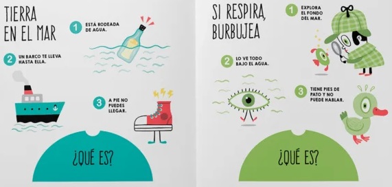 Ilustración de Mini ENIGMAS del mar