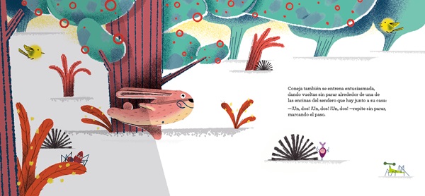 Ilustración de La gran carrera de los animales