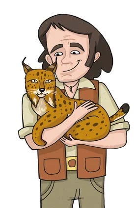 Ilustración de Félix y los Guardianes de la Fauna Ibérica