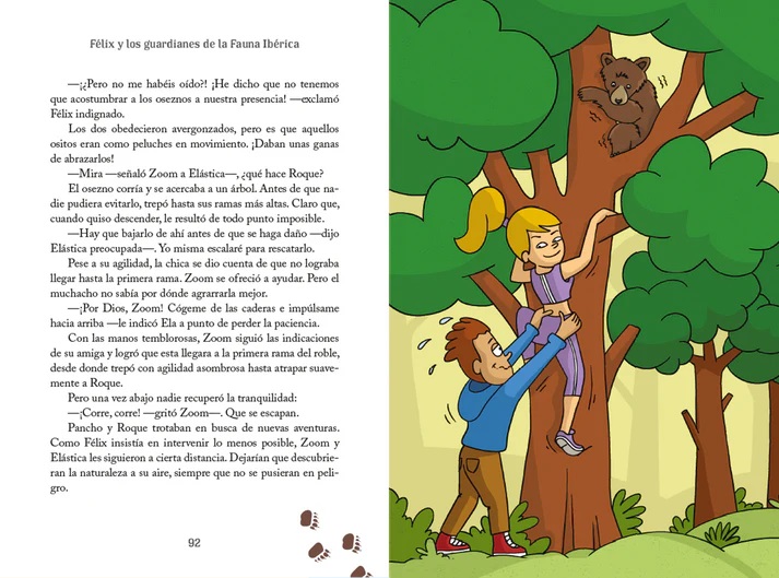 Ilustración de Félix y los Guardianes de la Fauna Ibérica