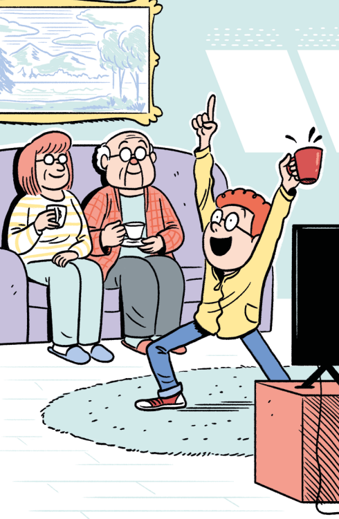 Ilustración de Billy Joe y los robots comeantenas