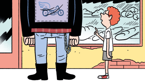Ilustración de Billy Joe y los robots comeantenas