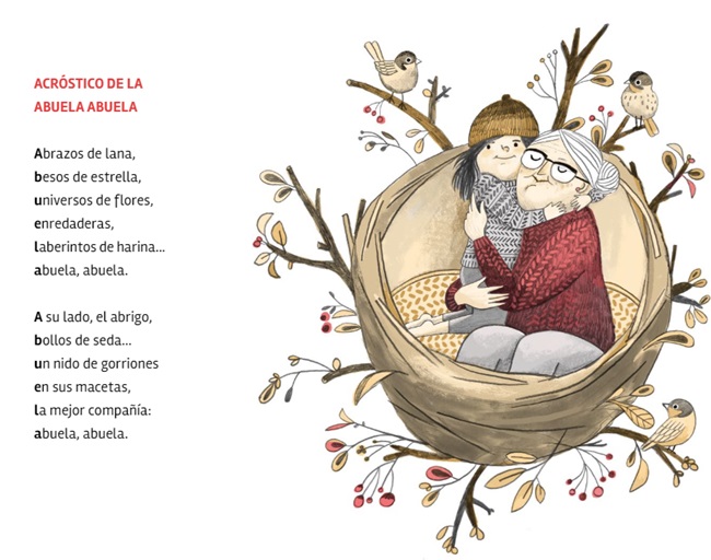 Ilustración de Una abuela hecha de versos