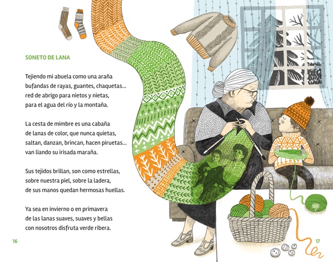 Ilustración de Una abuela hecha de versos