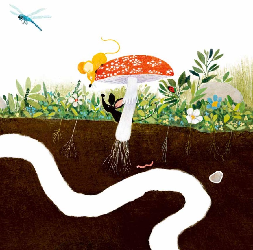 Ilustración de Cinco ratoncitos