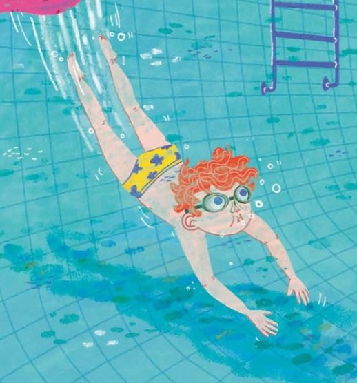 Ilustración de Sami se mueve como pez en el agua