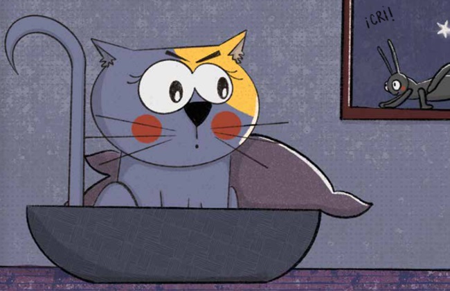 Ilustración de La fórmula 5 4 3 2 1 para calmar el enfado gatuno