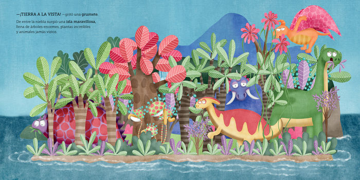 Ilustración de El tesoro de los dinosaurios