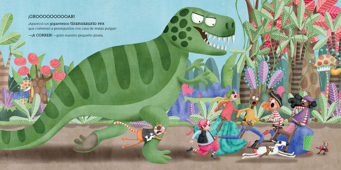 Ilustración de El tesoro de los dinosaurios