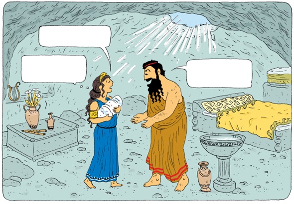 Ilustración de DIOSES Y DIOSAS DE LA MITOLOGÍA GRIEGA