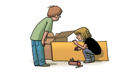 Ilustración de Doña Problemas, salvadora del colegio