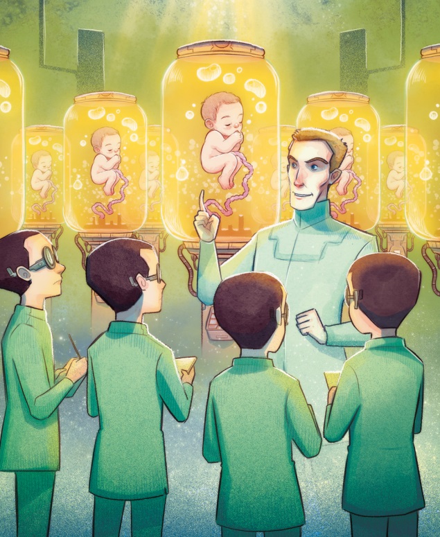 Ilustración de Un mundo feliz