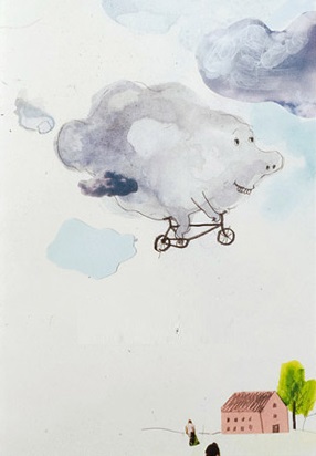 Ilustración de El libro de las nubes