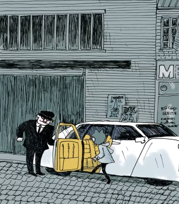 Ilustración de Miss Cat. El enigma del gato reprogramado