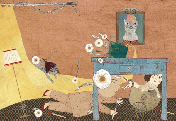 Ilustración de Carolina y la cerilla