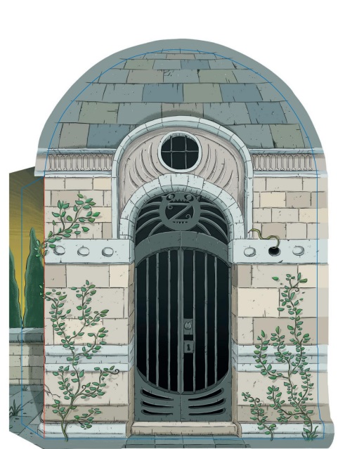 Ilustración de Una casa monstruosa