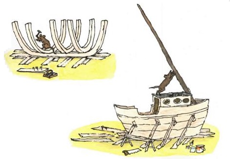 Ilustración de AMOS y BORIS
