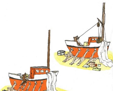 Ilustración de AMOS y BORIS