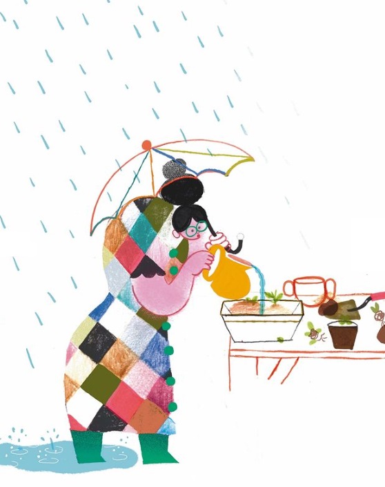 Ilustración de Tiempo de cosecha. Un año en el huerto