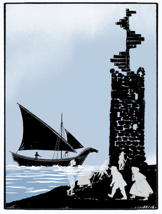 Ilustración de La isla de los susurros