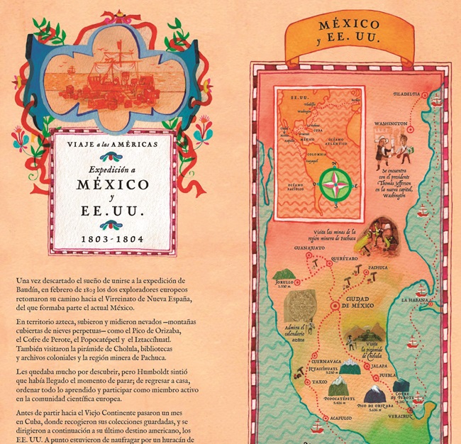 Ilustración de Alexander Von Humboldt. Explorador de lo inalcanzable
