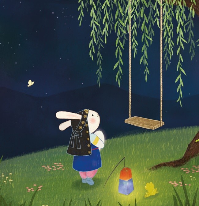 Ilustración de Conejito de luna