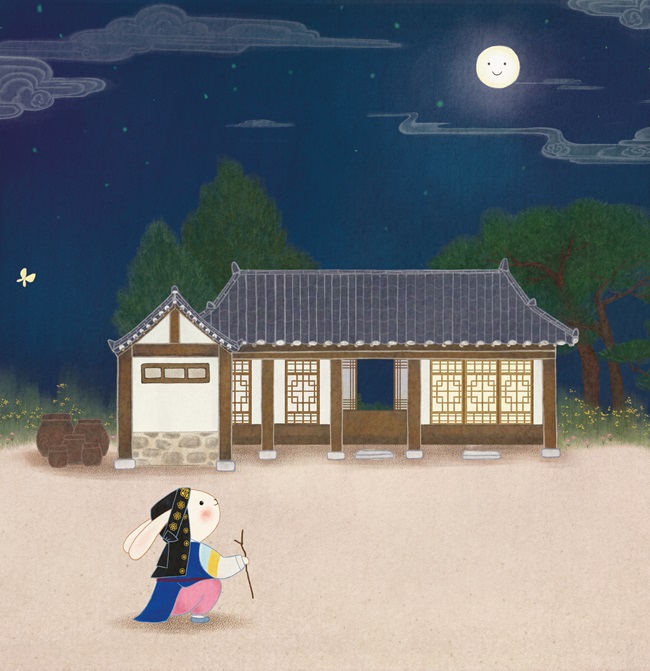 Ilustración de Conejito de luna