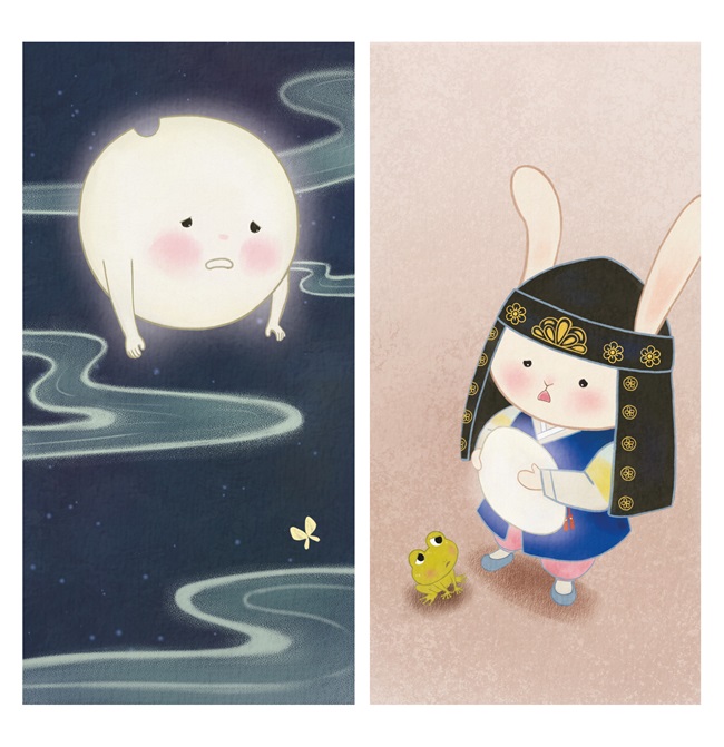 Ilustración de Conejito de luna