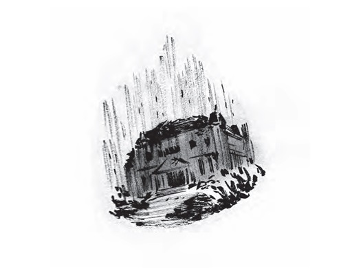 Ilustración de El misterio de la mansión quemada