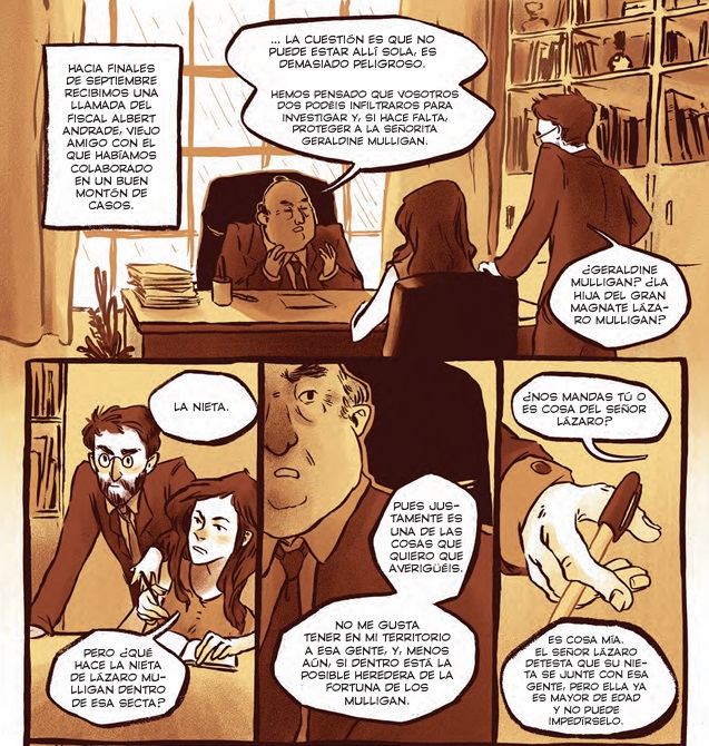 Ilustración de El misterio de la mansión quemada