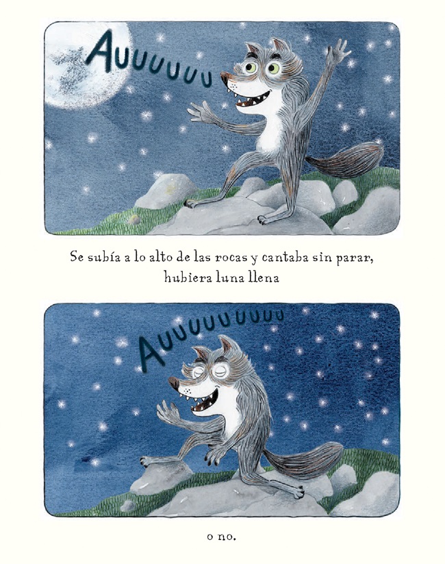 Ilustración de Lobo solo quería cantar